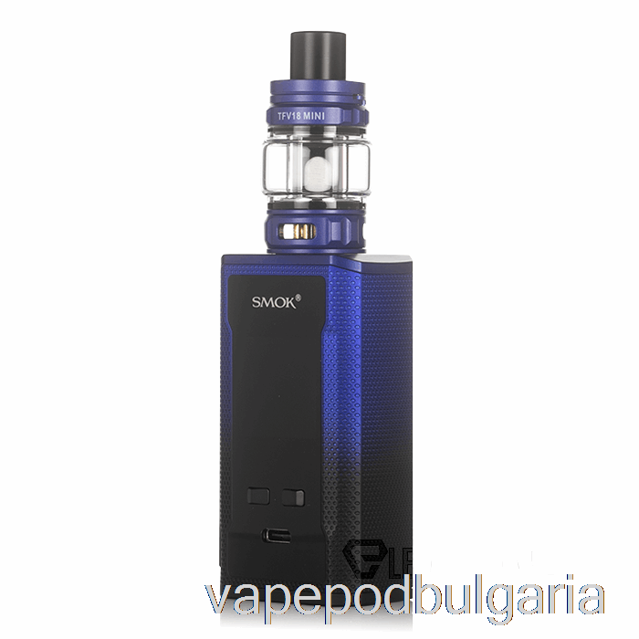 Vape Течности Smok R-kiss 2 200w стартов комплект черен син